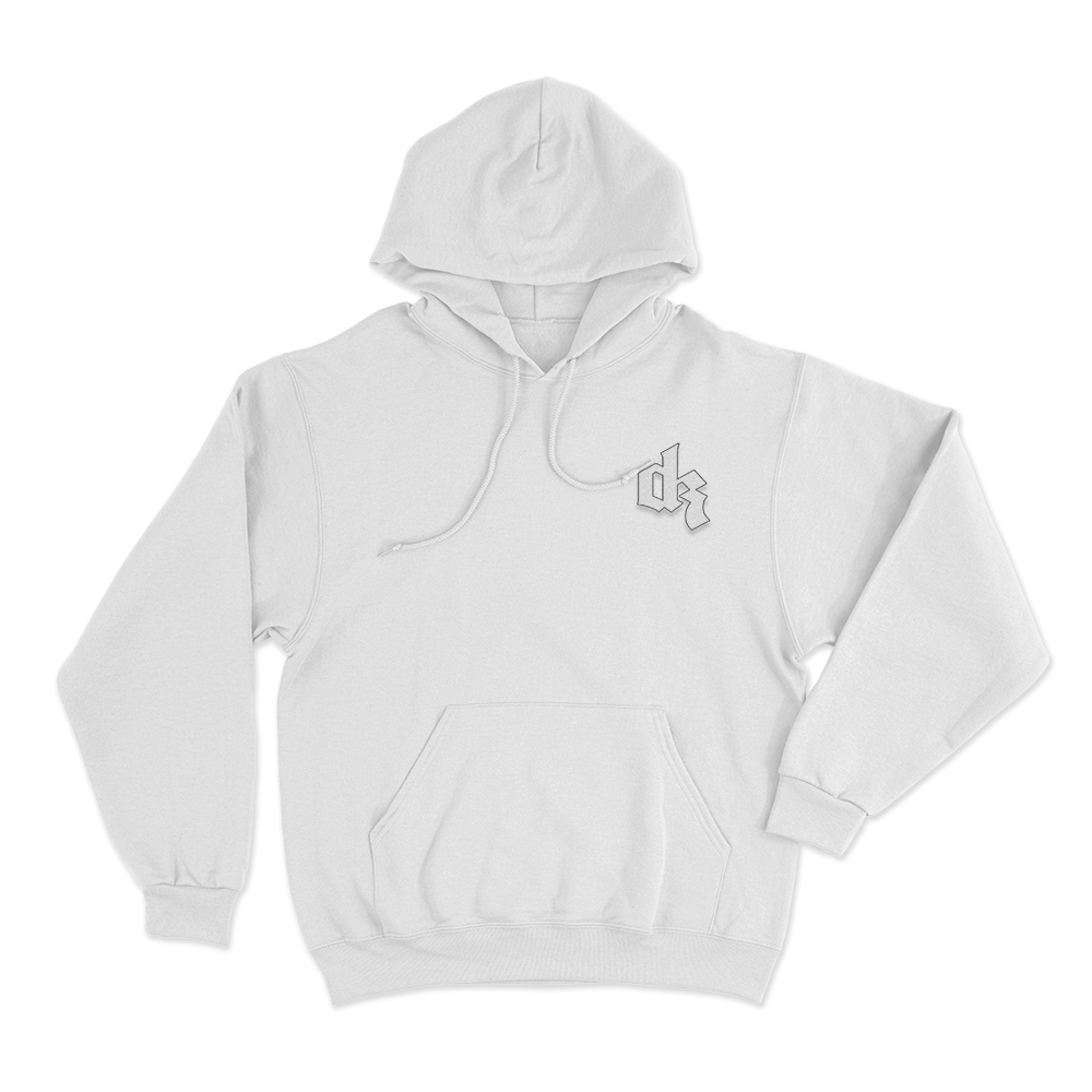 DK Logo Unisex Hoodie White DK Logo Unisex Hoodie White