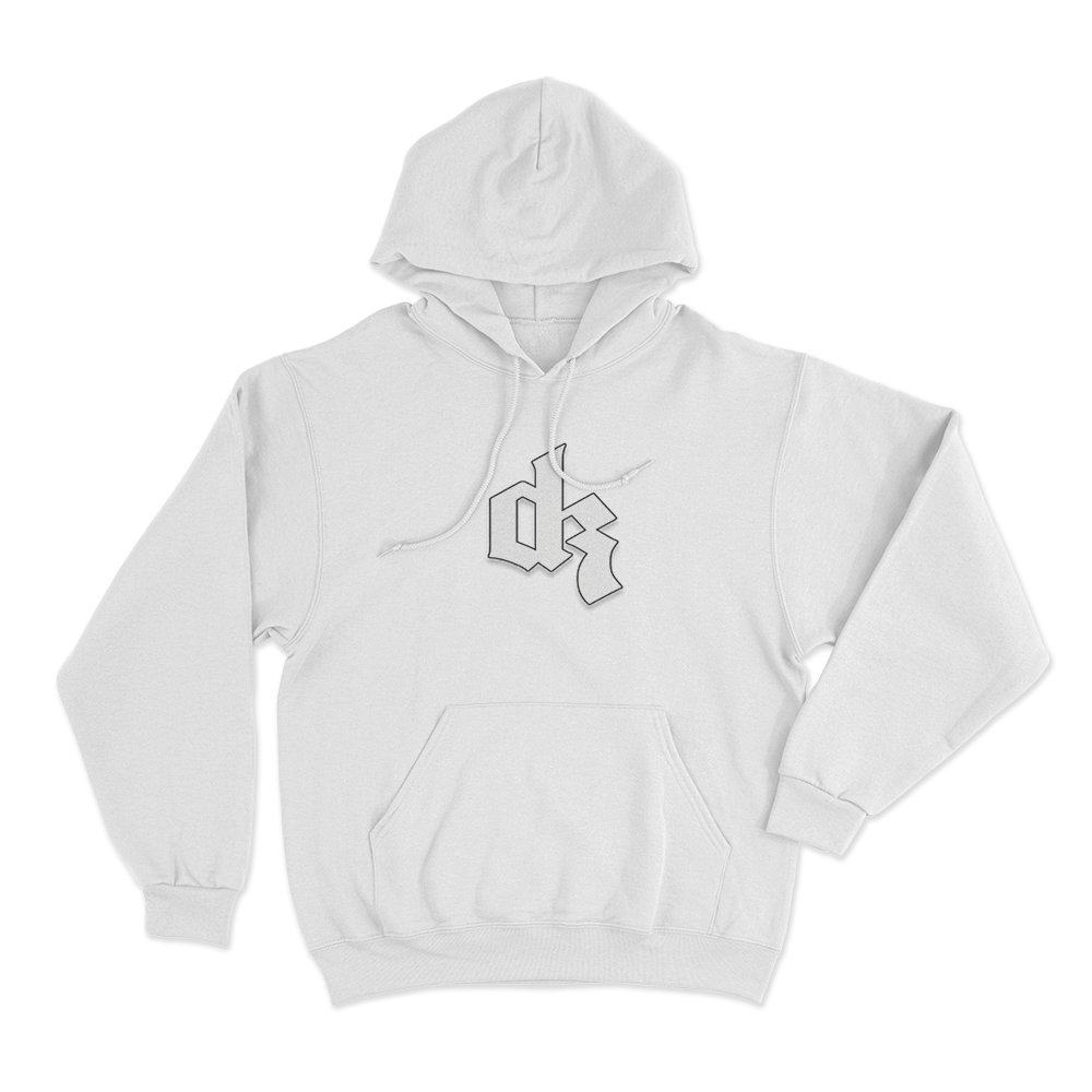 Dermot Kennedy DK Logo Unisex Hoodie White Dermot Kennedy DK Logo Unisex Hoodie White