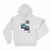 The Weight Of The Woods Collage Unisex Hoodie White