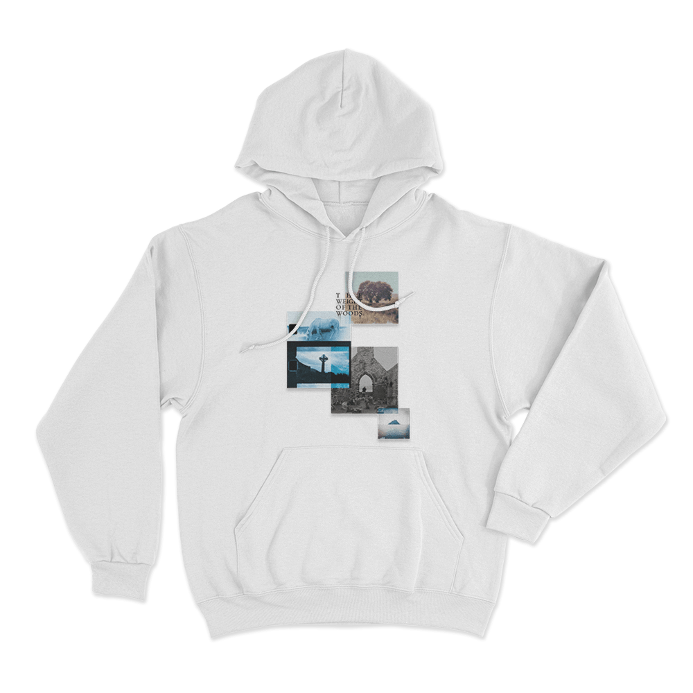 The Weight Of The Woods Collage Unisex Hoodie White The Weight Of The Woods Collage Unisex Hoodie White