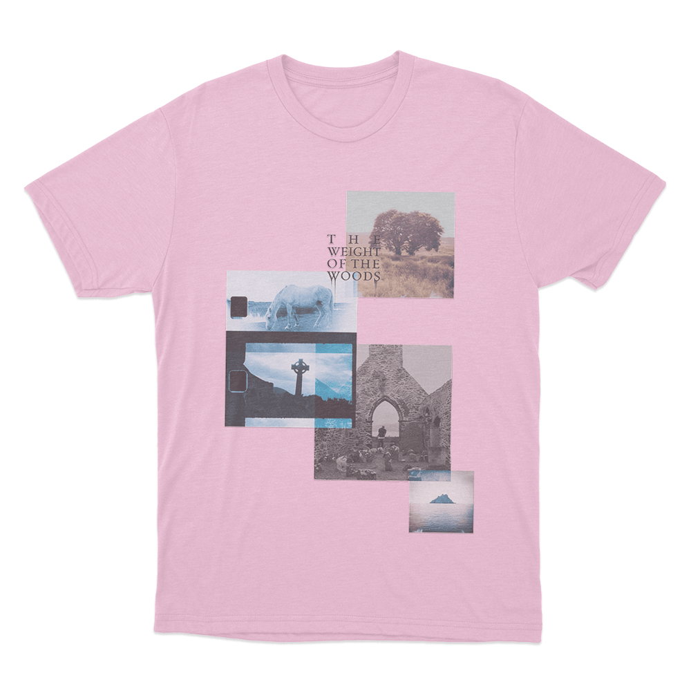The Weight Of The Woods Collage Unisex T Shirt Pink The Weight Of The Woods Collage Unisex T Shirt Pink