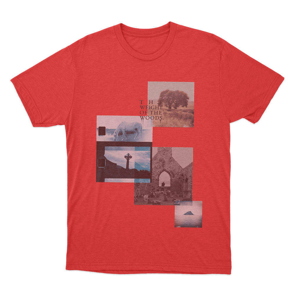 The Weight Of The Woods Collage Unisex T Shirt Red The Weight Of The Woods Collage Unisex T Shirt Red