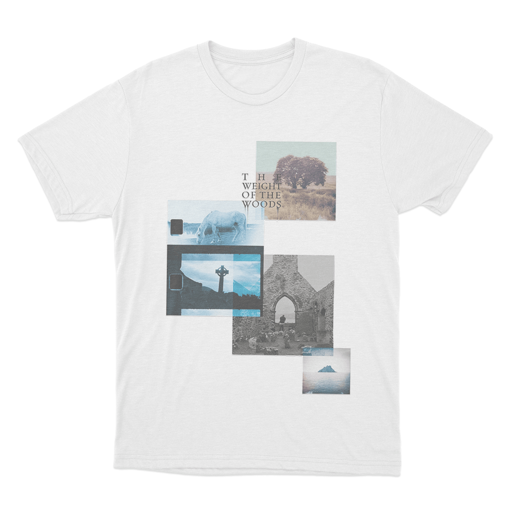 The Weight Of The Woods Collage Unisex T Shirt White The Weight Of The Woods Collage Unisex T Shirt White