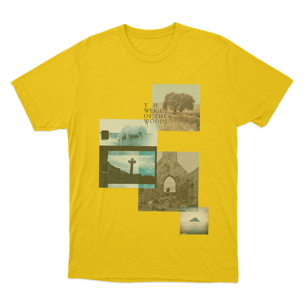 The Weight Of The Woods Collage Unisex T Shirt Yellow The Weight Of The Woods Collage Unisex T Shirt Yellow